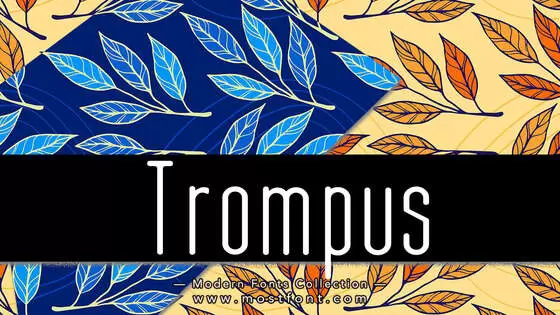 「Trompus」字体排版样式