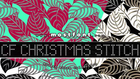 「CF-Christmas-Stitch」字体排版图片