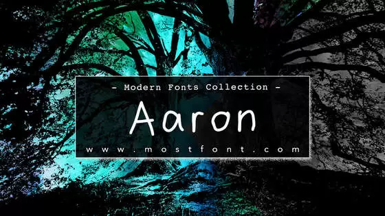 Typographic Design of Aaron