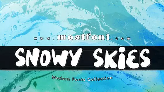 「Snowy-Skies」字体排版样式