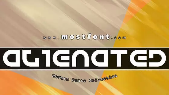 Typographic Design of Alienated
