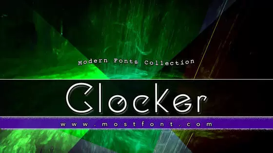 「Clocker」字体排版图片
