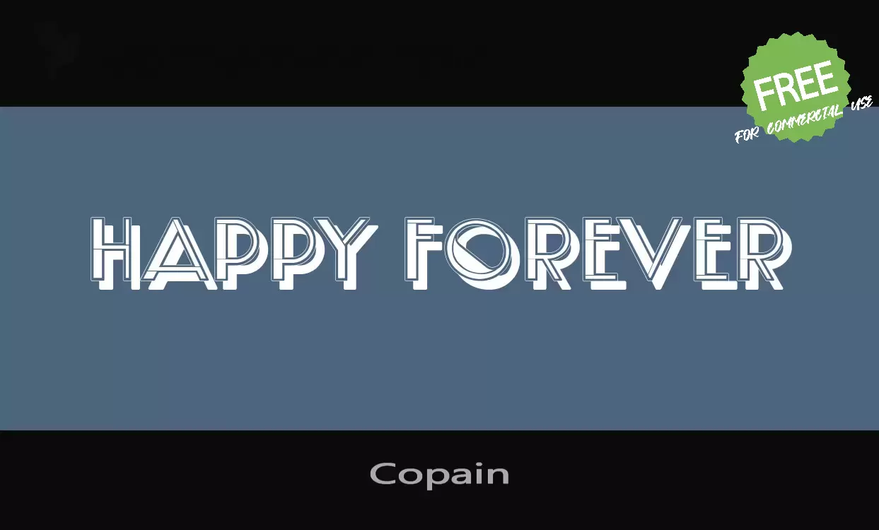 「Copain」字体效果图