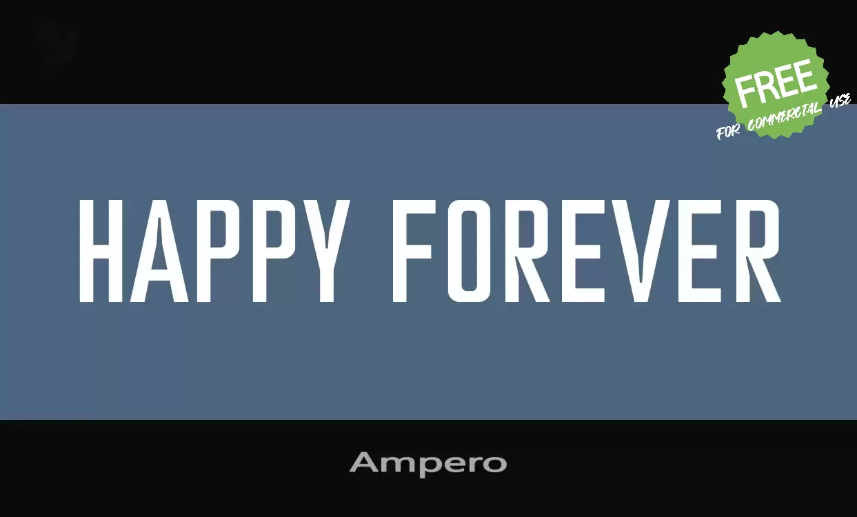 「Ampero」字体效果图