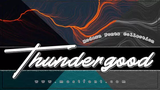 「Thundergood」字体排版图片