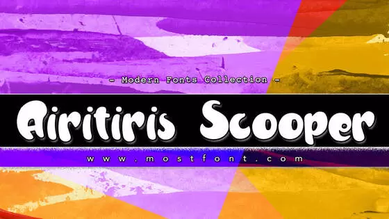 Typographic Design of Airitiris-Scooper