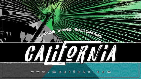 「California」字体排版样式
