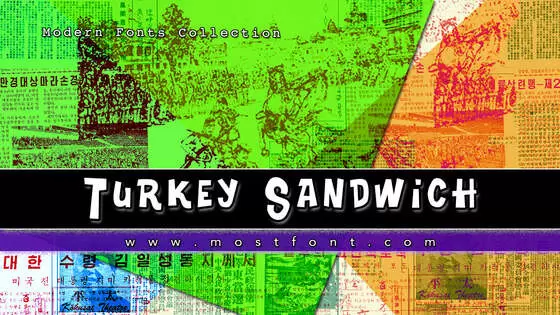 「Turkey-Sandwich」字体排版图片