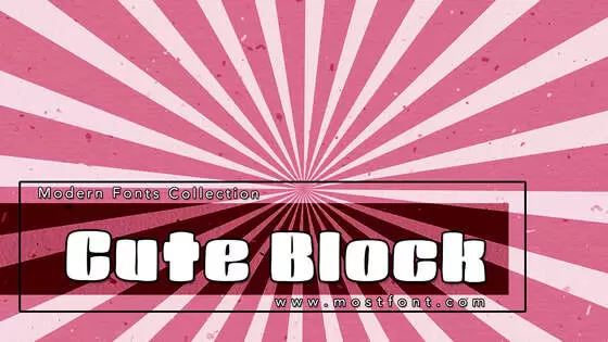 「Cute-Block」字体排版样式