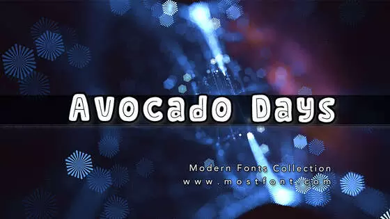 「Avocado-Days」字体排版样式