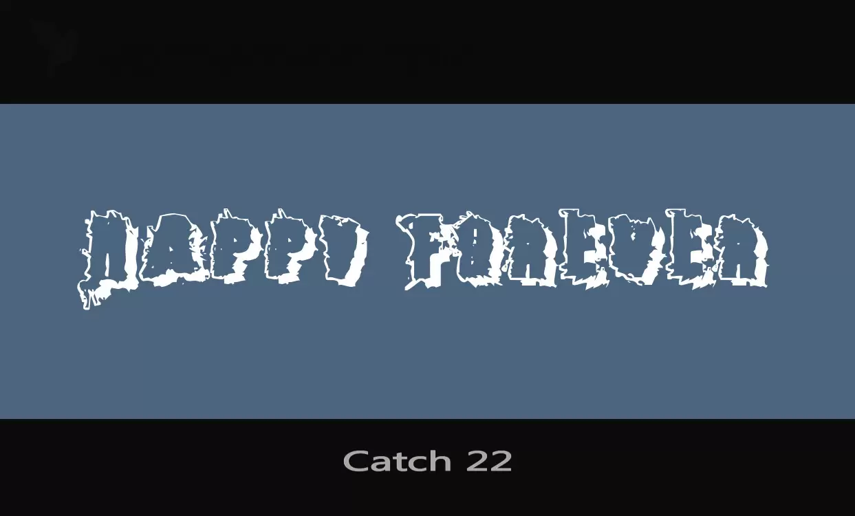 「Catch-22」字体效果图
