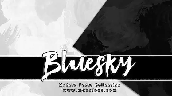 「Bluesky」字体排版图片