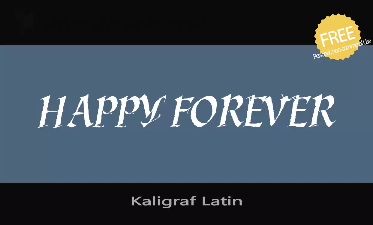 Sample of Kaligraf-Latin