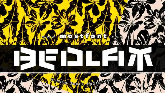 Typographic Design of Bedlam-Remix