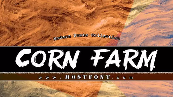 「Corn-Farm」字体排版图片