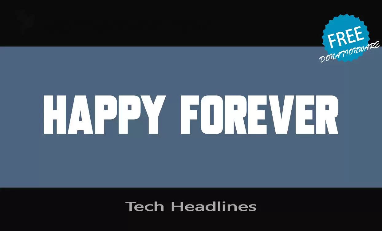 Font Sample of Tech-Headlines