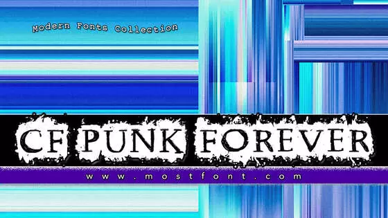 「CF-Punk-Forever」字体排版图片