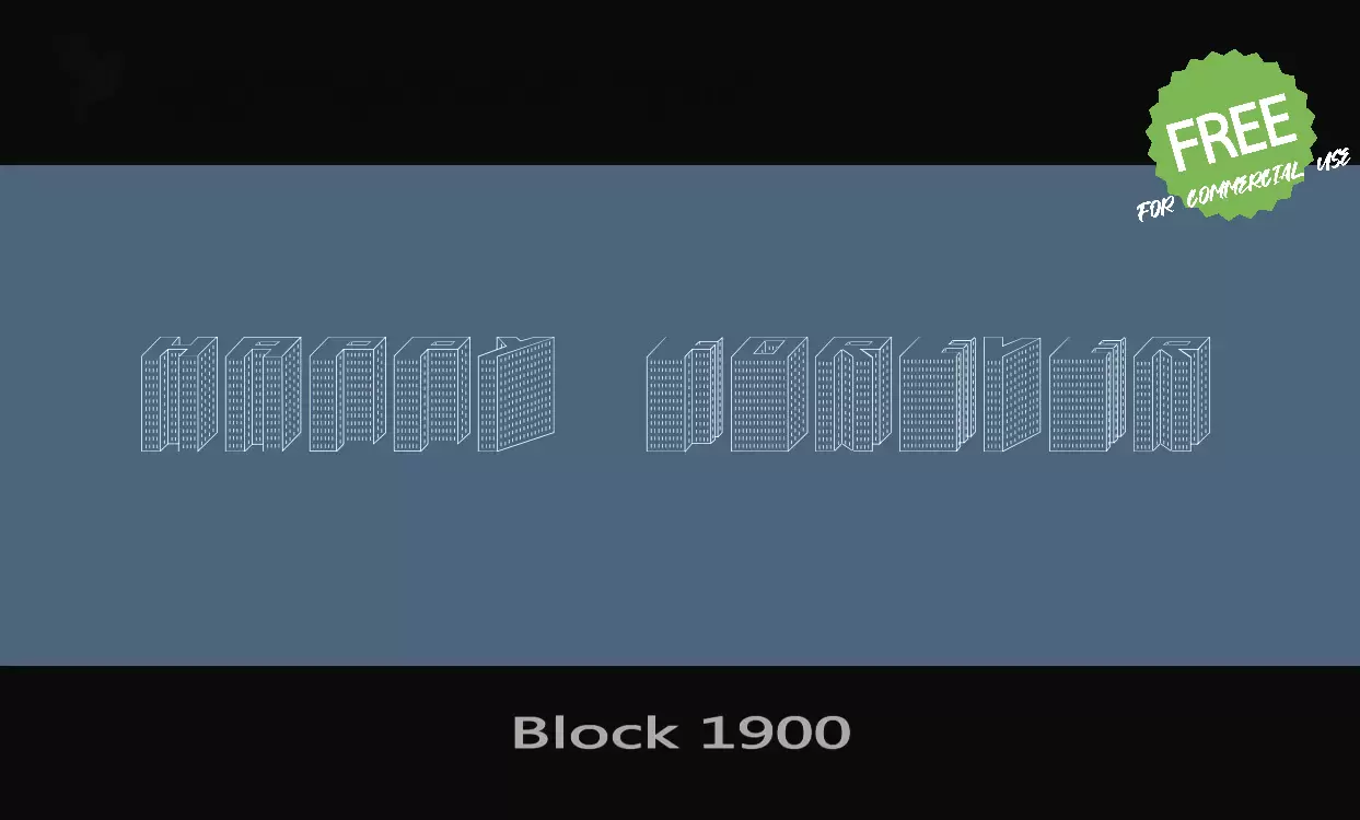 Sample of Block-1900