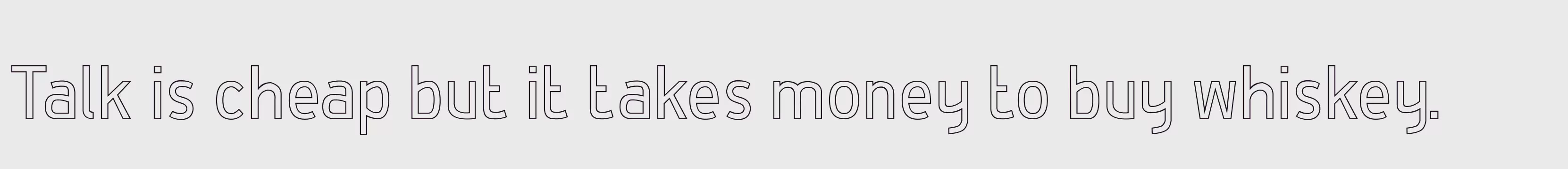 「De Luxe Hollow」字体效果图