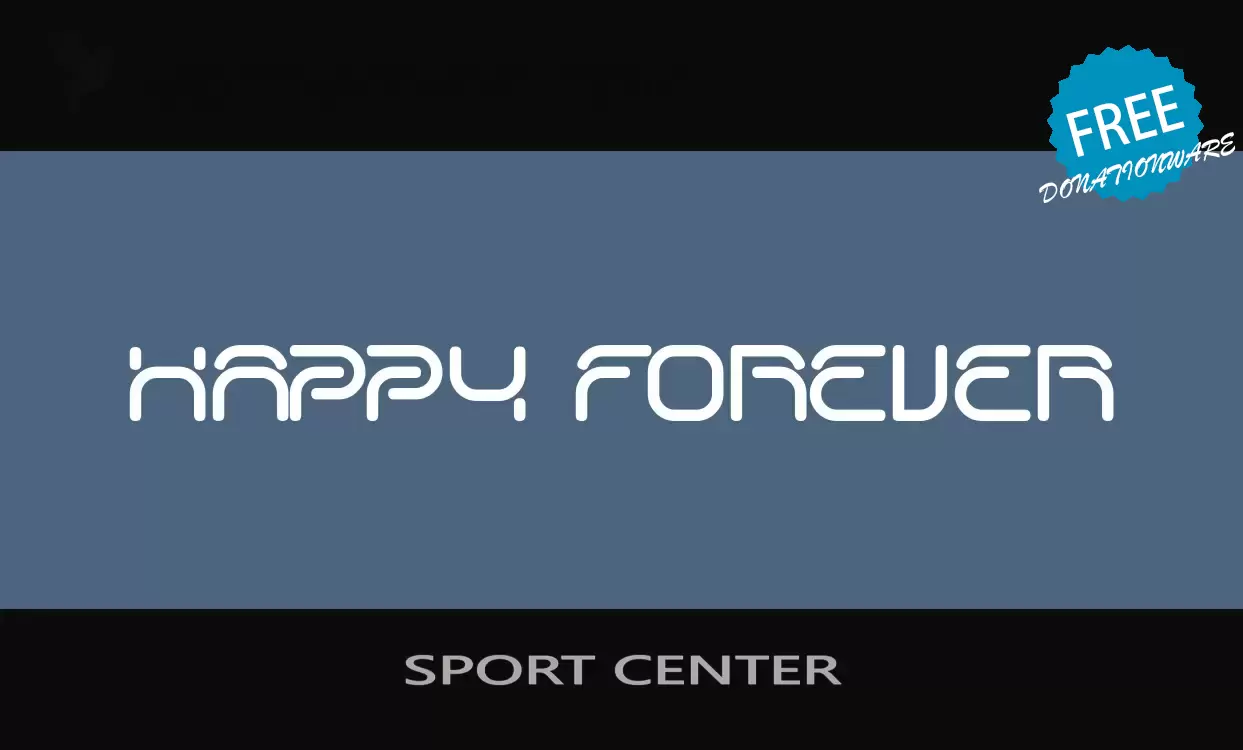 Font Sample of SPORT-CENTER