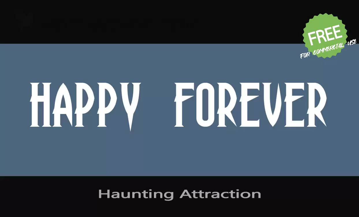 「Haunting-Attraction」字体效果图