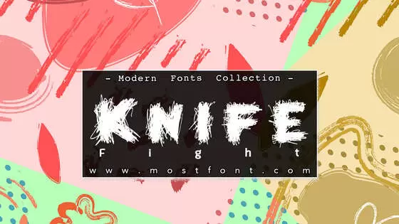 Typographic Design of Knife-Fight