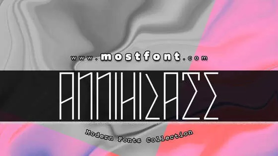 「ANNIHILATE」字体排版图片
