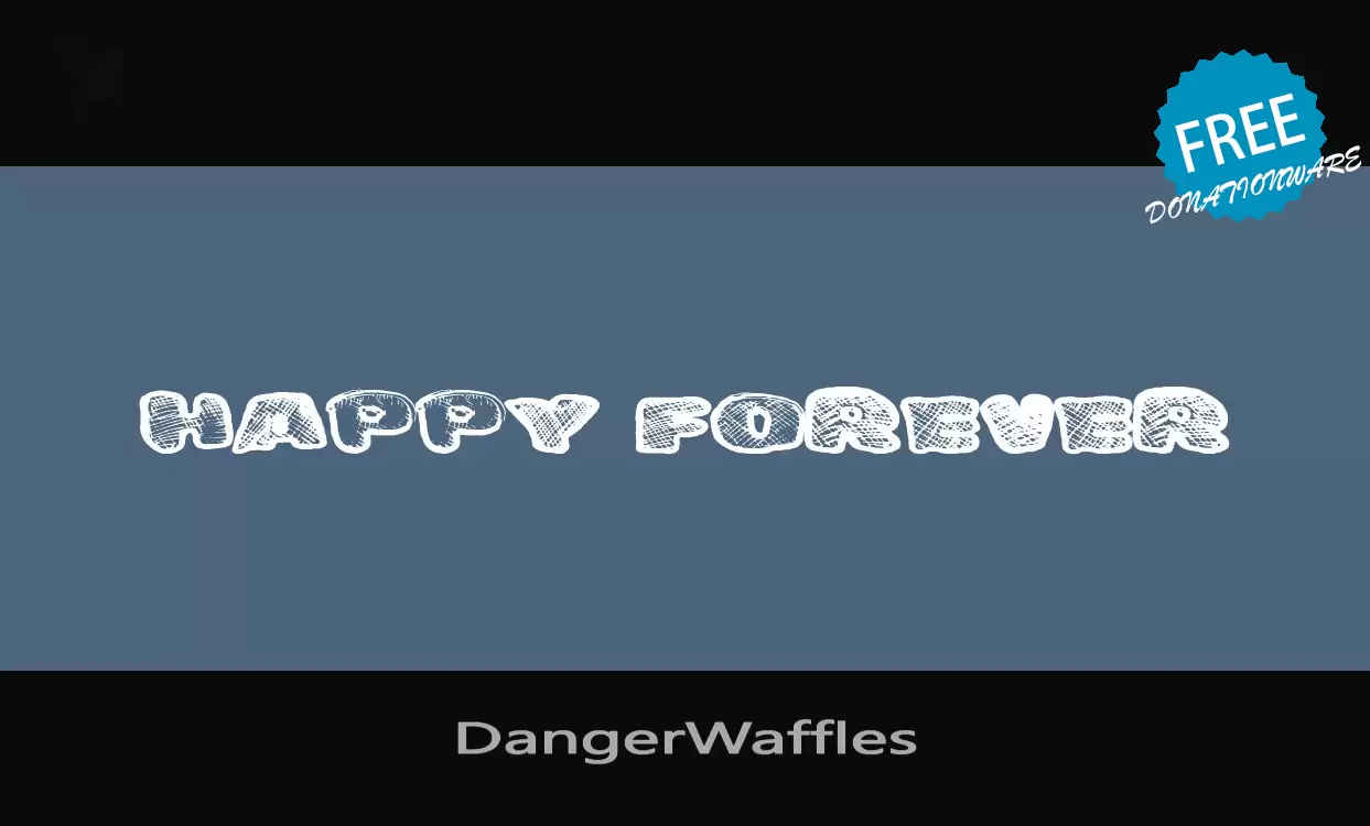 「DangerWaffles」字体效果图