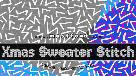 Typographic Design of Xmas-Sweater-Stitch