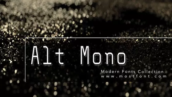 Typographic Design of Alt-Mono