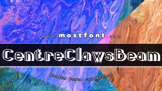 Typographic Design of CentreClawsBeam1