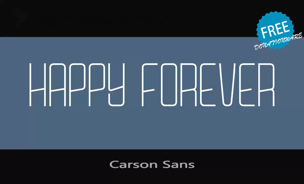 「Carson-Sans」字体效果图