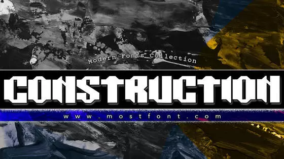 「CONSTRUCTION」字体排版样式