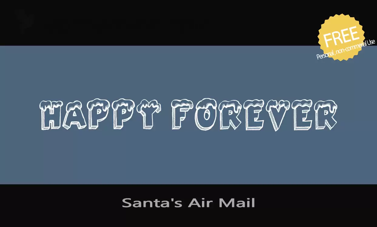 Sample of Santa's-Air-Mail