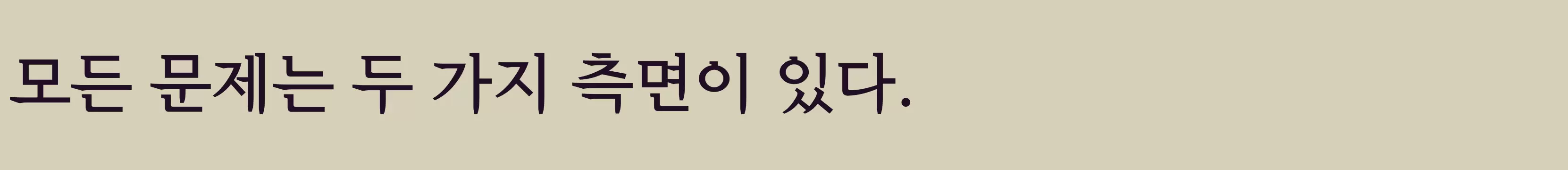 「타이포 정조체B」字体效果图