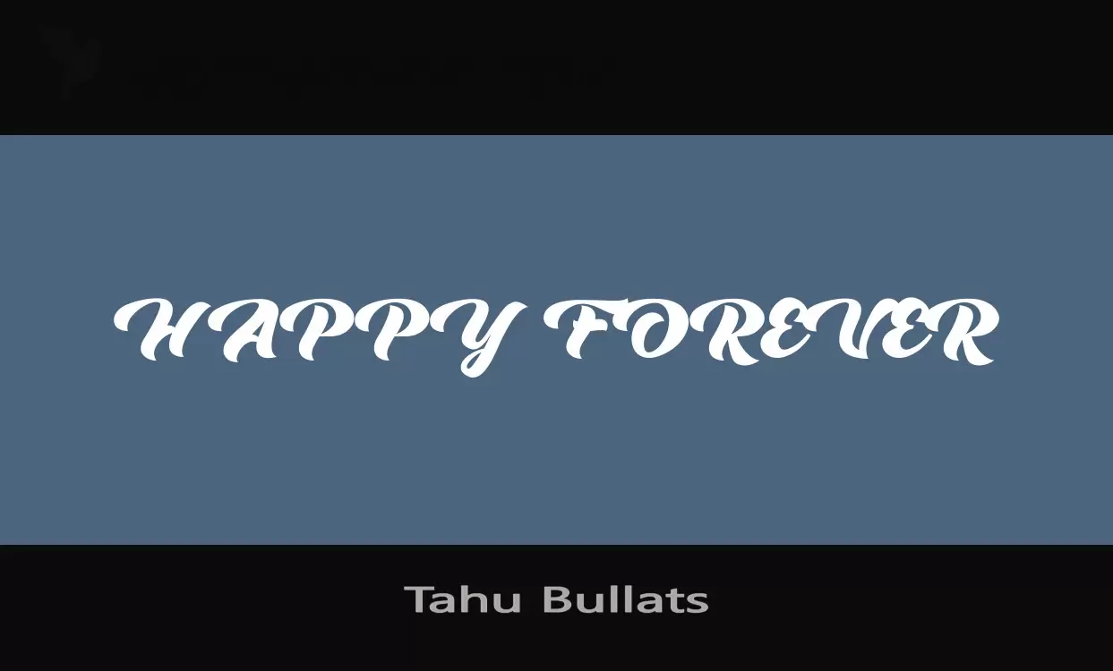 「Tahu-Bullats」字体效果图