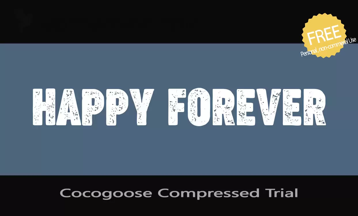 「Cocogoose-Compressed-Trial」字体效果图