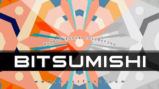「Bitsumishi」字体排版图片