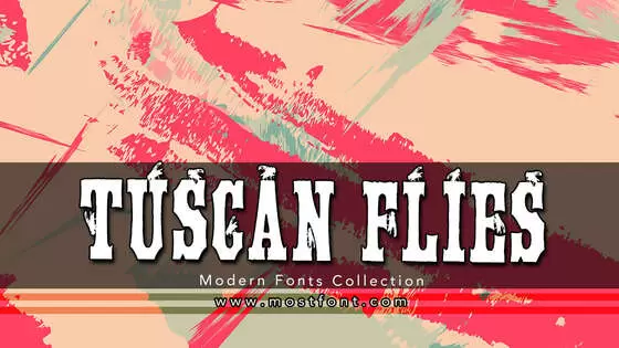 「Tuscan-Flies」字体排版样式