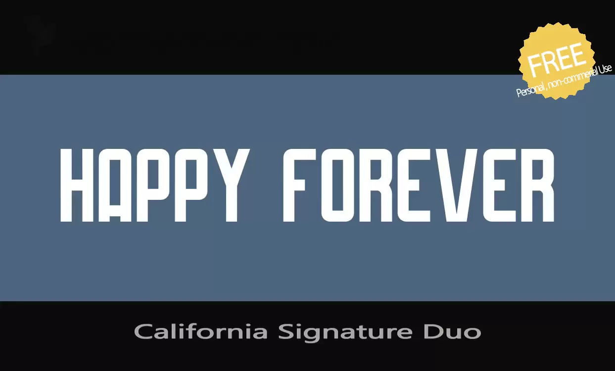 Sample of California-Signature-Duo