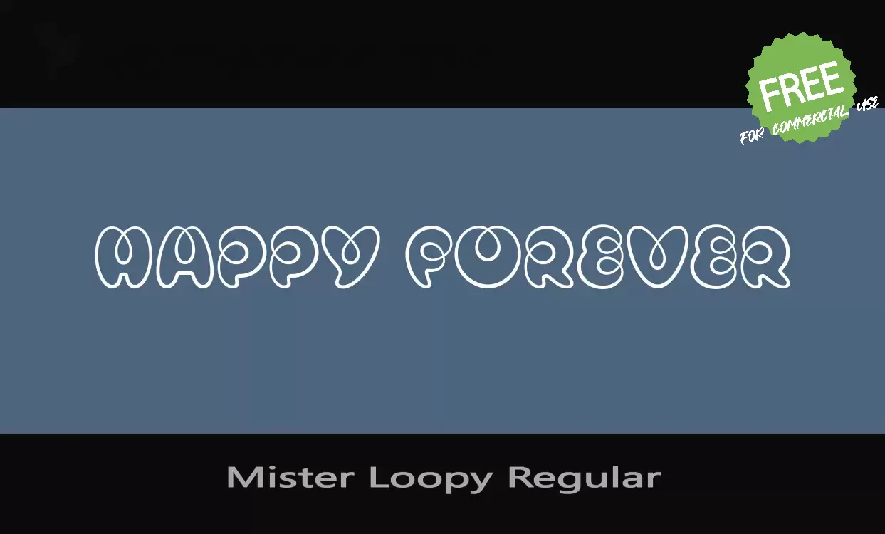 「Mister-Loopy-Regular」字体效果图