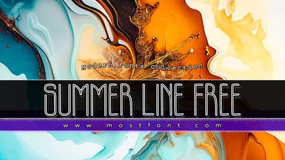 Typographic Design of SUMMER-LINE-FREE