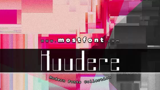 Typographic Design of Kuudere