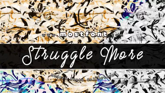Typographic Design of Struggle-More