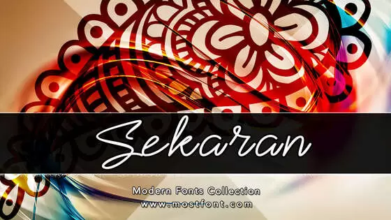 Typographic Design of Sekaran