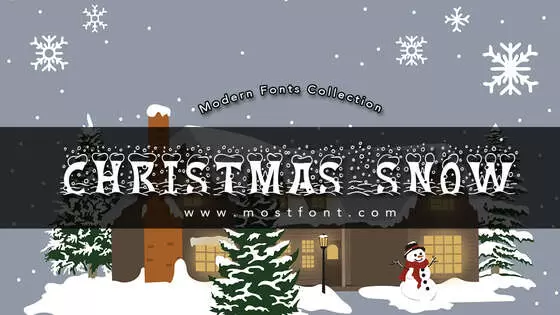 「Christmas-Snow」字体排版图片