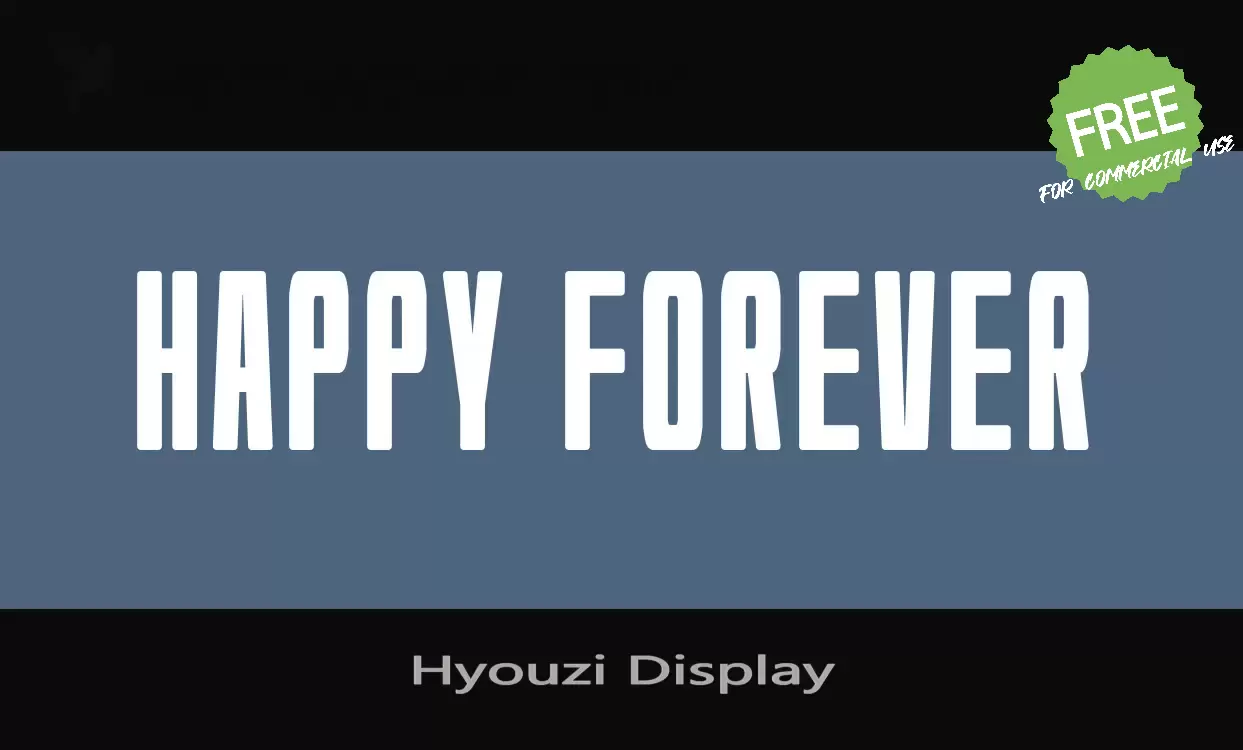 「Hyouzi-Display」字体效果图
