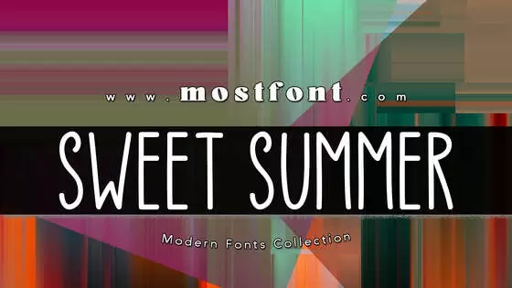 「Sweet-Summer」字体排版样式