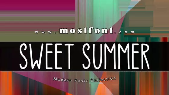 Typographic Design of Sweet-Summer