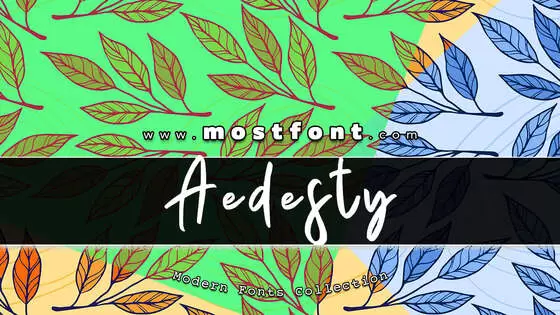 Typographic Design of Aedesty
